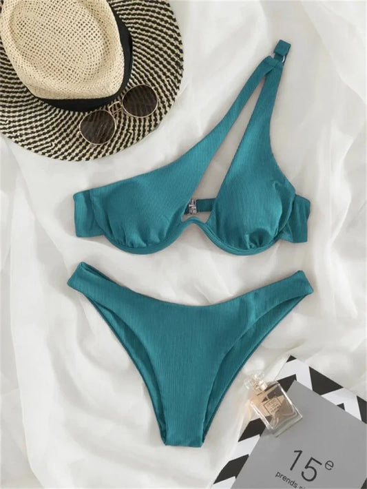 #104 Sexy One Shoulder Bikini