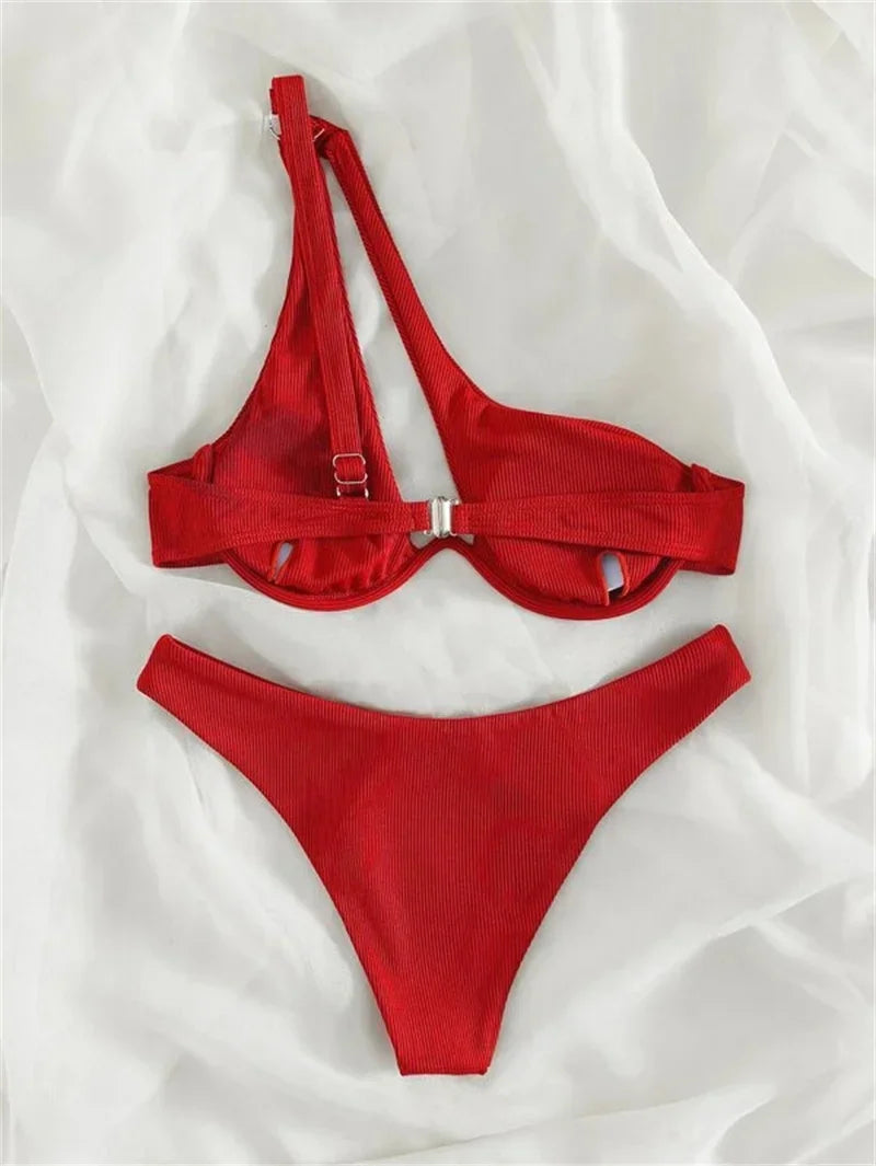 #104 Sexy One Shoulder Bikini