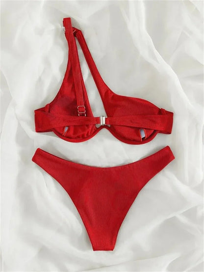 #104 Sexy One Shoulder Bikini