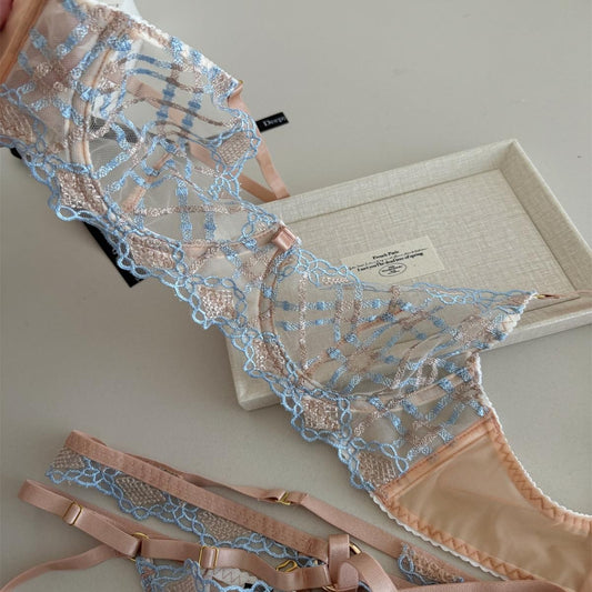 #177 French style charming lace niche silk thin