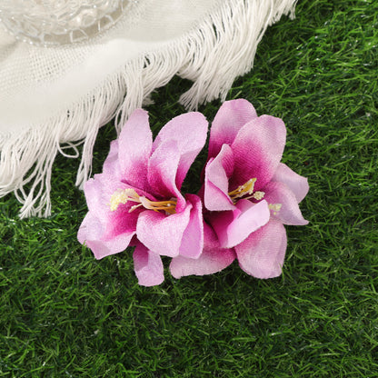 #73 Orchid Flowers Hair Clips Bohemian