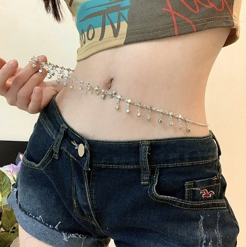 #69 Multilayer Punk Gothic Moon Sun Waist Chain Metal