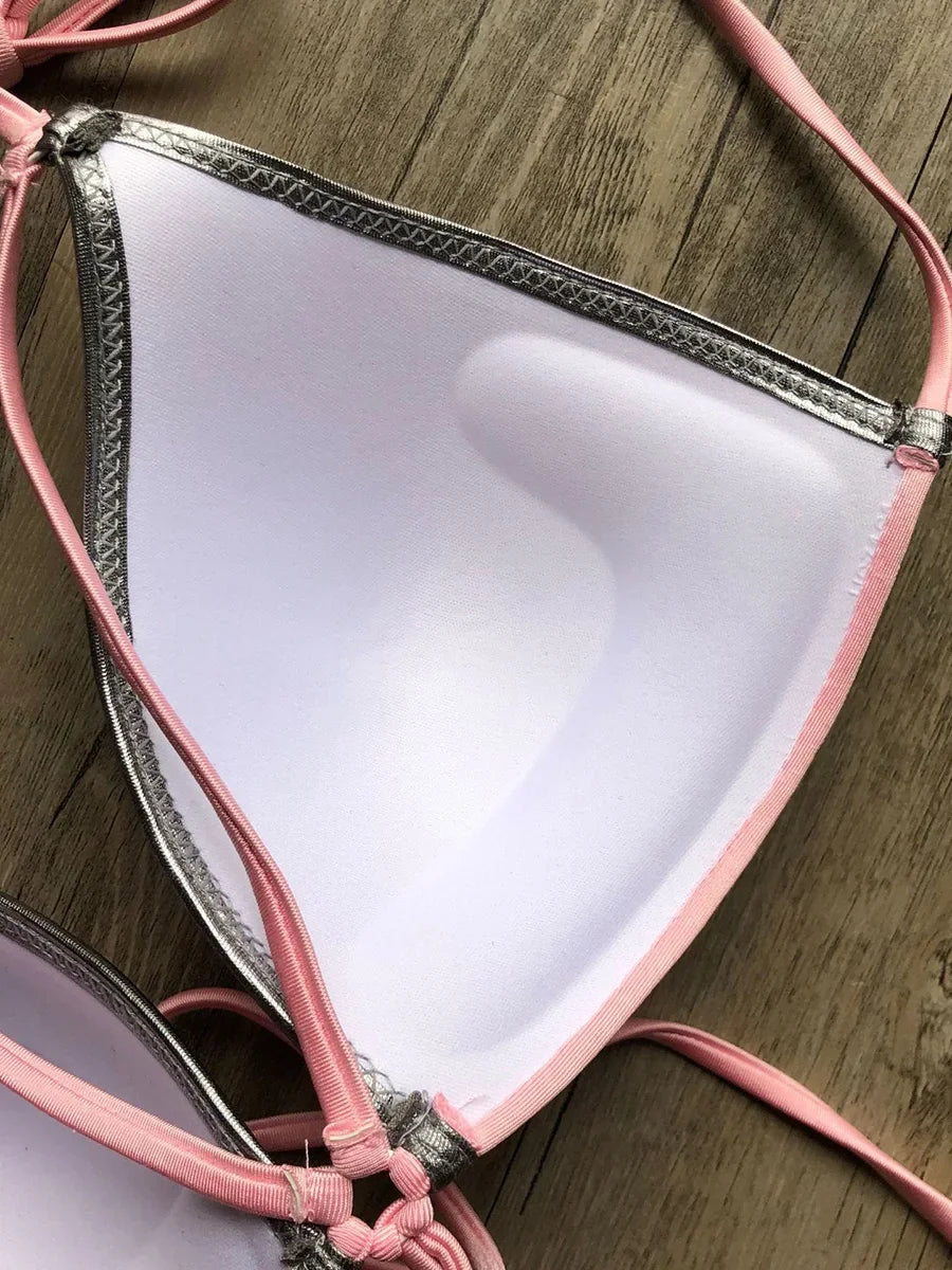 #25 Sexy Halter Push Up Brazilian Bikini