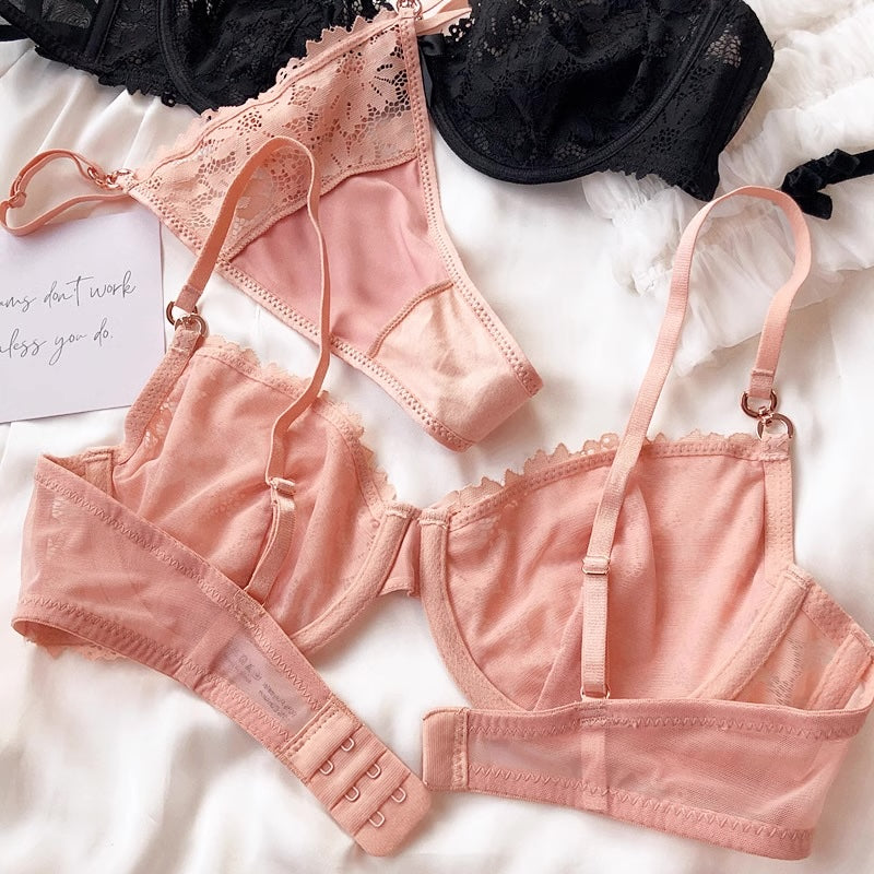 #181 Ultrathin Lace Push Up Lingerie