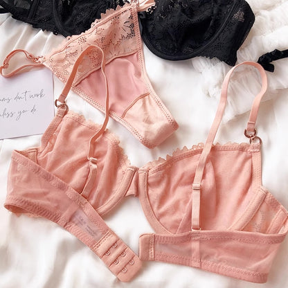 #181 Ultrathin Lace Push Up Lingerie