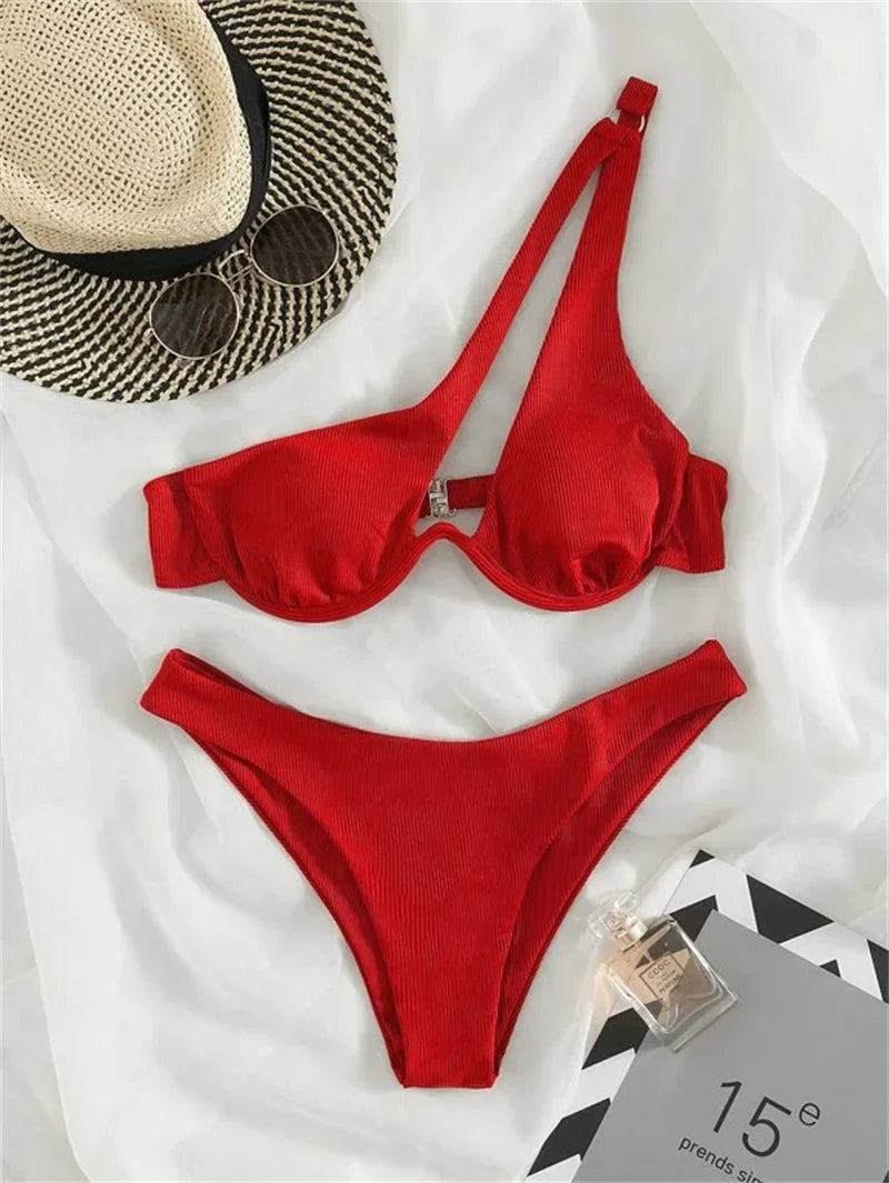#104 Sexy One Shoulder Bikini