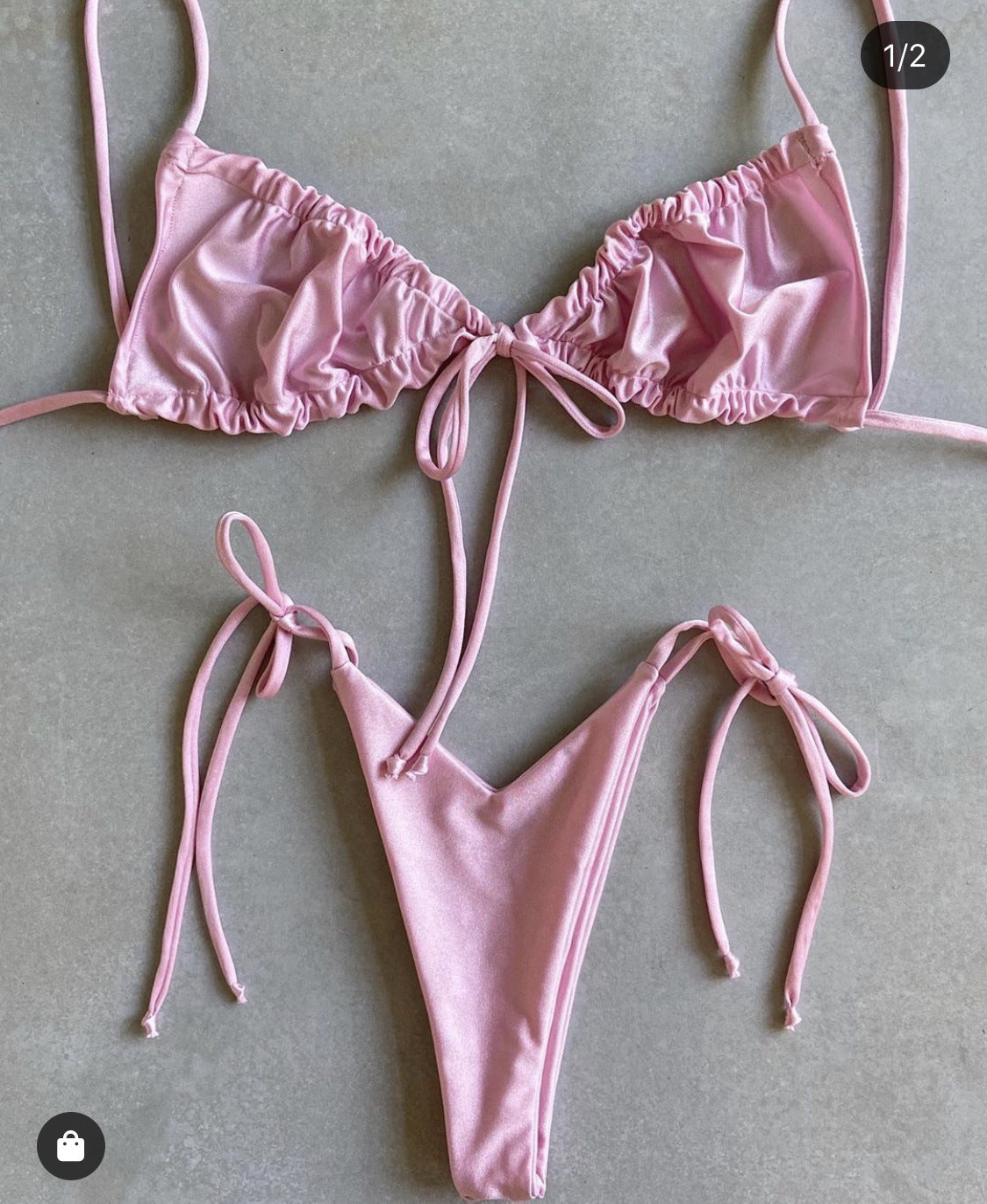 #43 Double Face Plain Bikinis