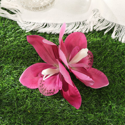 #72 AWAYTR Artificial Pink Flowers Hairpin Party Flower