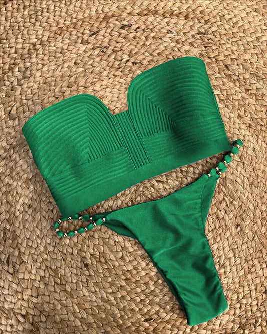 #57 New Bandage Stripe Brazilian Bikini