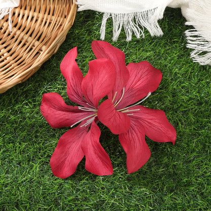 #72 AWAYTR Artificial Pink Flowers Hairpin Party Flower