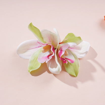 #74 Orchid Flowers Hair Clips Bohemian Large Hairpin