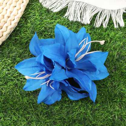 #72 AWAYTR Artificial Pink Flowers Hairpin Party Flower