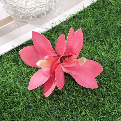 #73 Orchid Flowers Hair Clips Bohemian