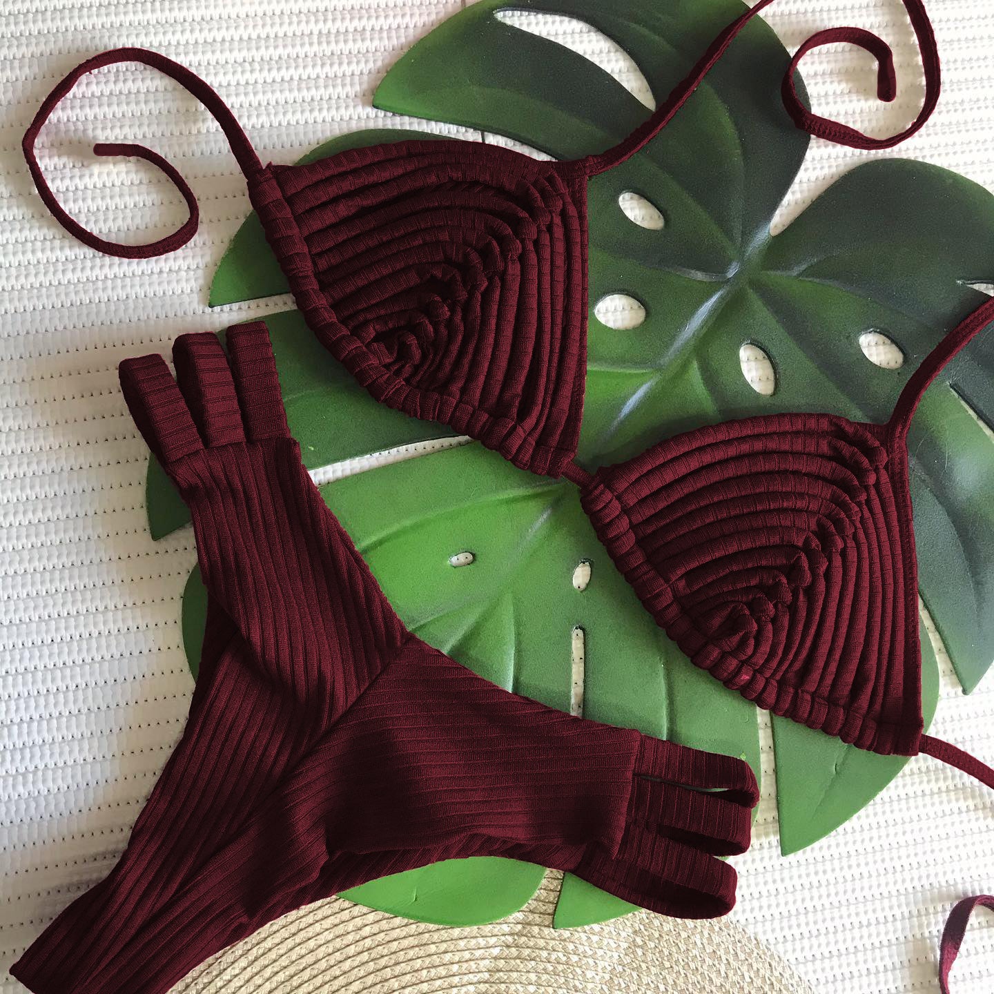 #58 New Bandage Stripes Brazilian Bikini