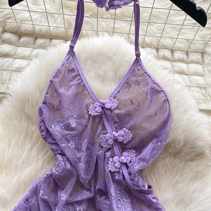 #155 Chic Elegant halter Embroidered