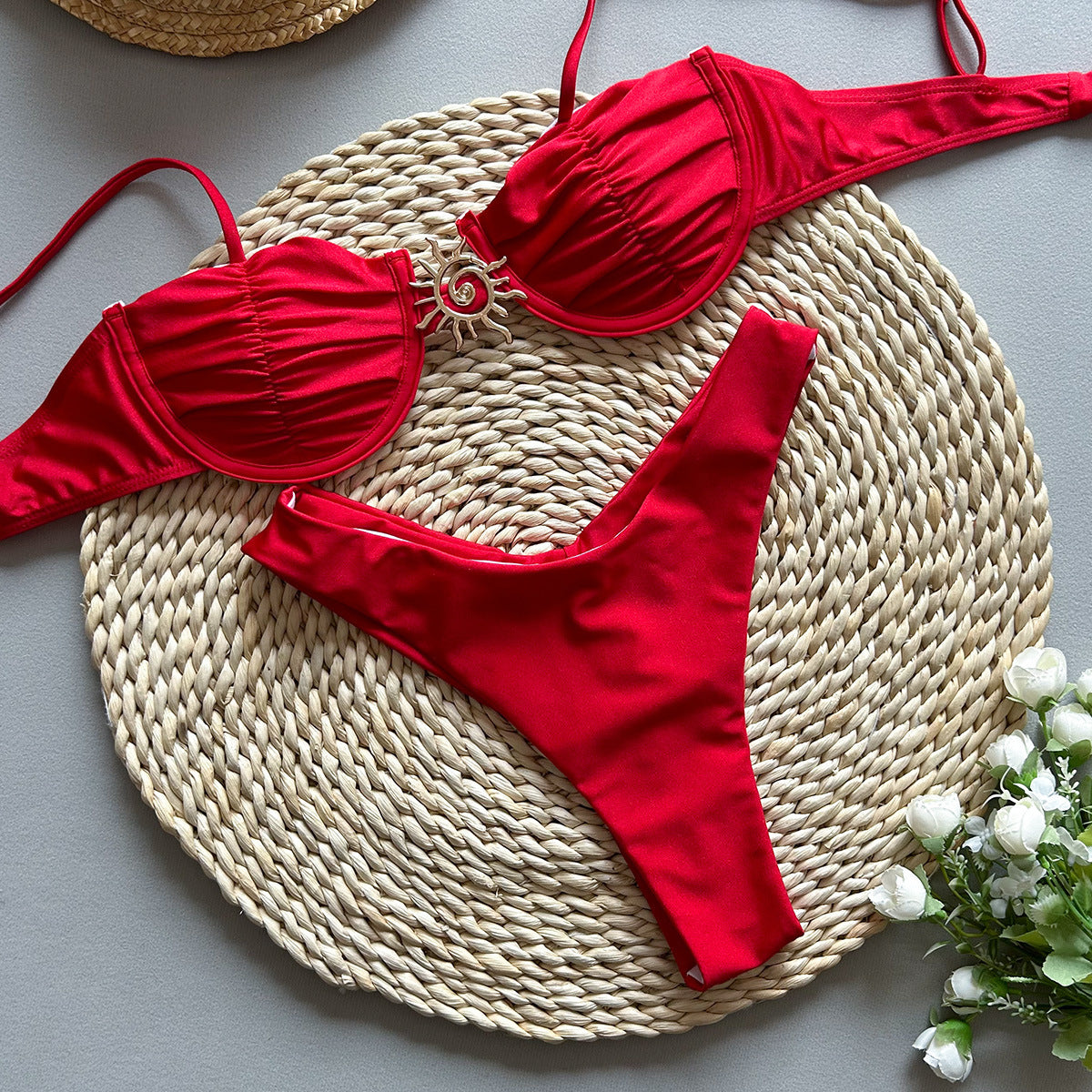 #103 Sexy Metal Sun Ornament Bikini