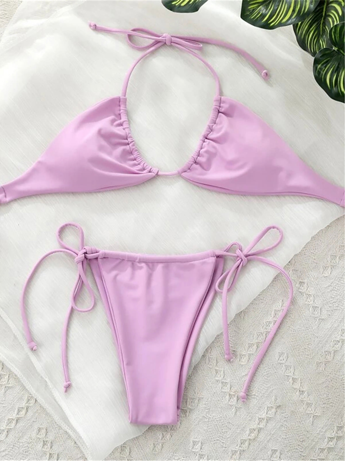 #40 Halter Mini Micro Thong Bikini Female