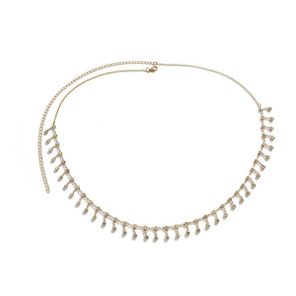 #69 Multilayer Punk Gothic Moon Sun Waist Chain Metal