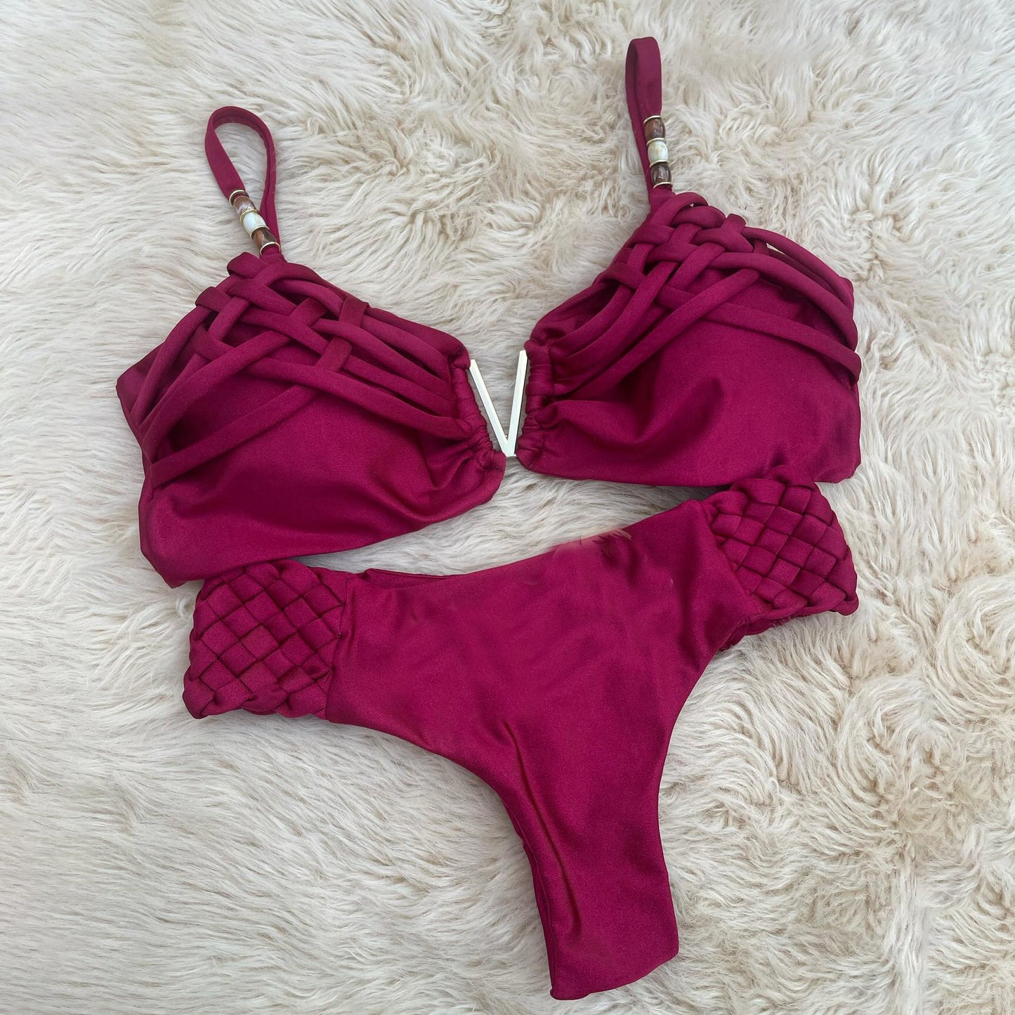 #58 New Bandage Stripes Brazilian Bikini