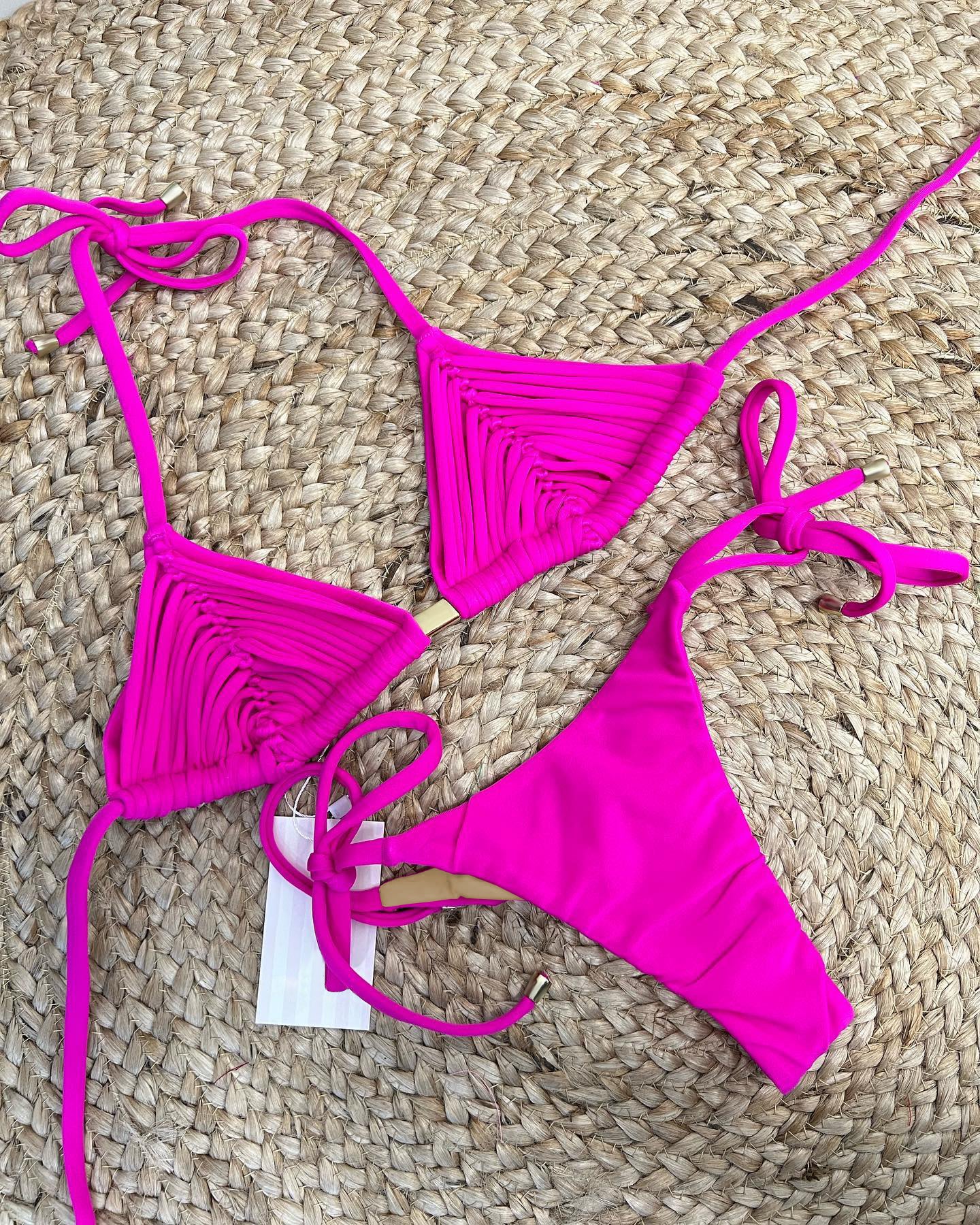 #58 New Bandage Stripes Brazilian Bikini