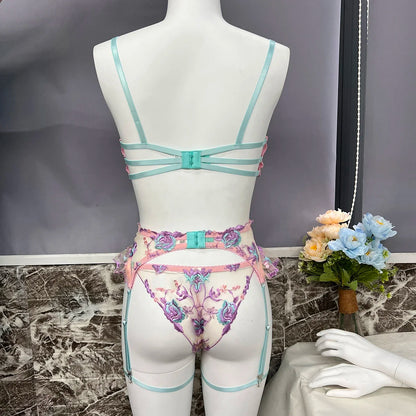 #163 Utellady Fairy Lingerie Floral Transparent