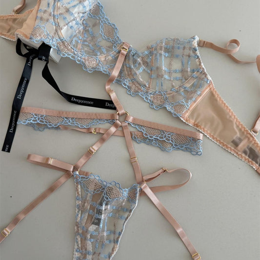 #177 French style charming lace niche silk thin