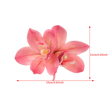 #73 Orchid Flowers Hair Clips Bohemian