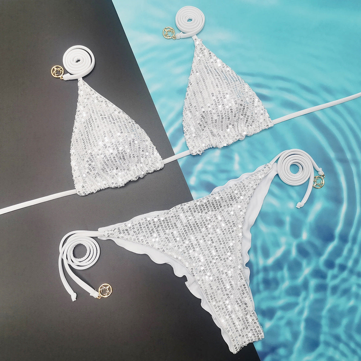 #32 Sparkle Waves Brazilian Bikini