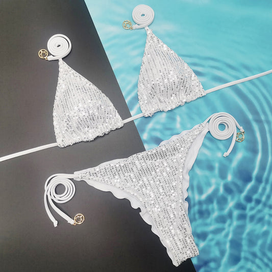 #32 Sparkle Waves Brazilian Bikini