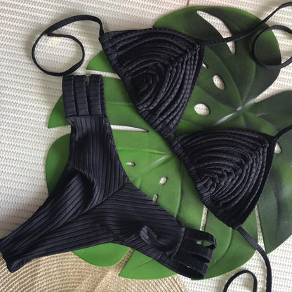 #58 New Bandage Stripes Brazilian Bikini