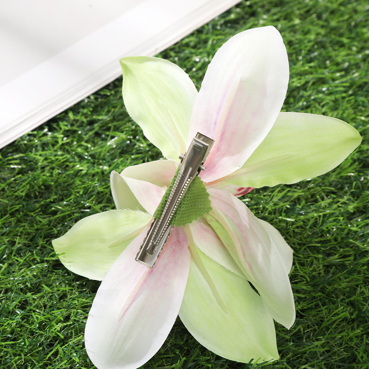 #73 Orchid Flowers Hair Clips Bohemian