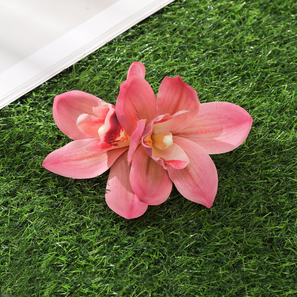 #73 Orchid Flowers Hair Clips Bohemian