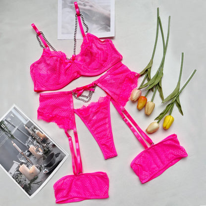 #169 Lingerie Underwear Bras Sets Lace Garter Lingerie