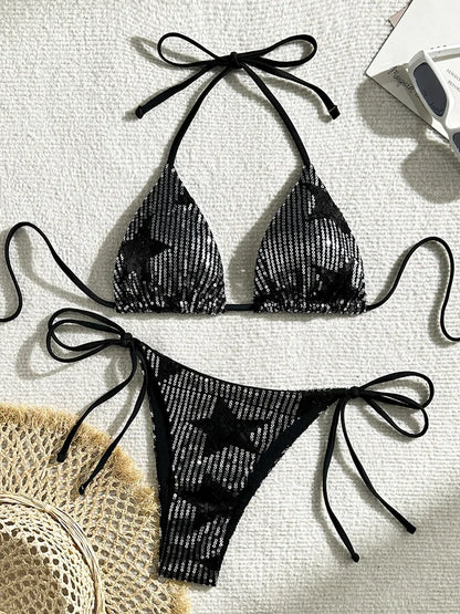 #23 Shiny PU Leather Extreme Mini Micro String Bikini