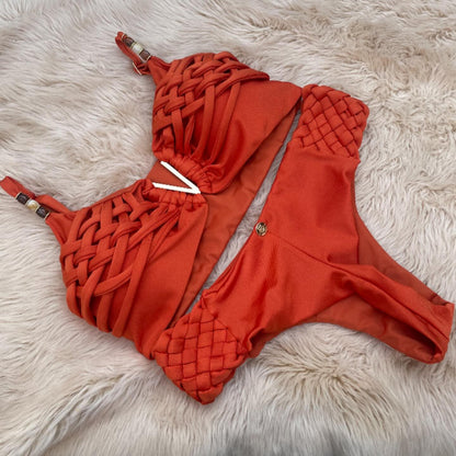 #58 New Bandage Stripes Brazilian Bikini