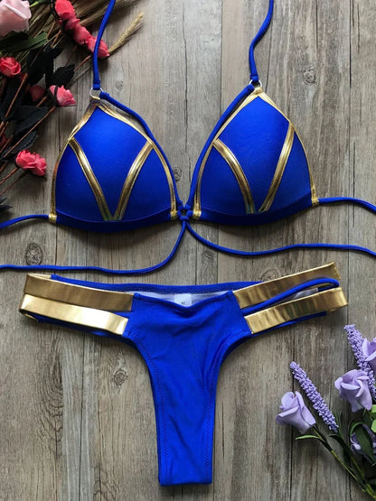 #25 Sexy Halter Push Up Brazilian Bikini
