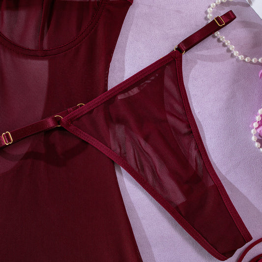 #130 Perspective Bodysuit with Rope Gloves