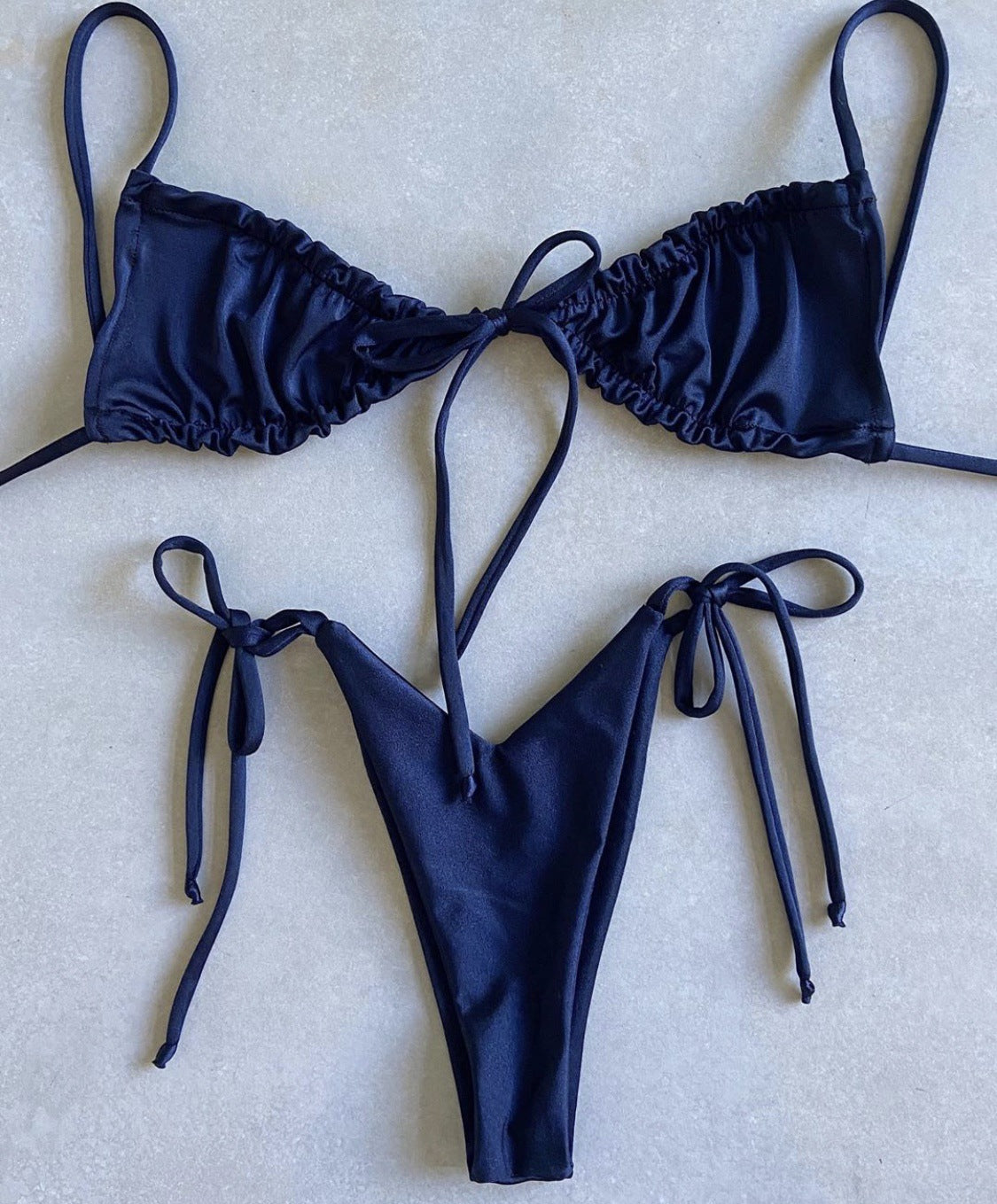 #43 Double Face Plain Bikinis