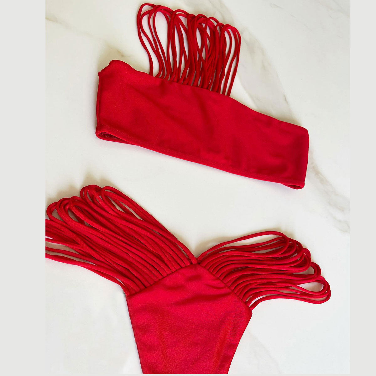 #58 New Bandage Stripes Brazilian Bikini