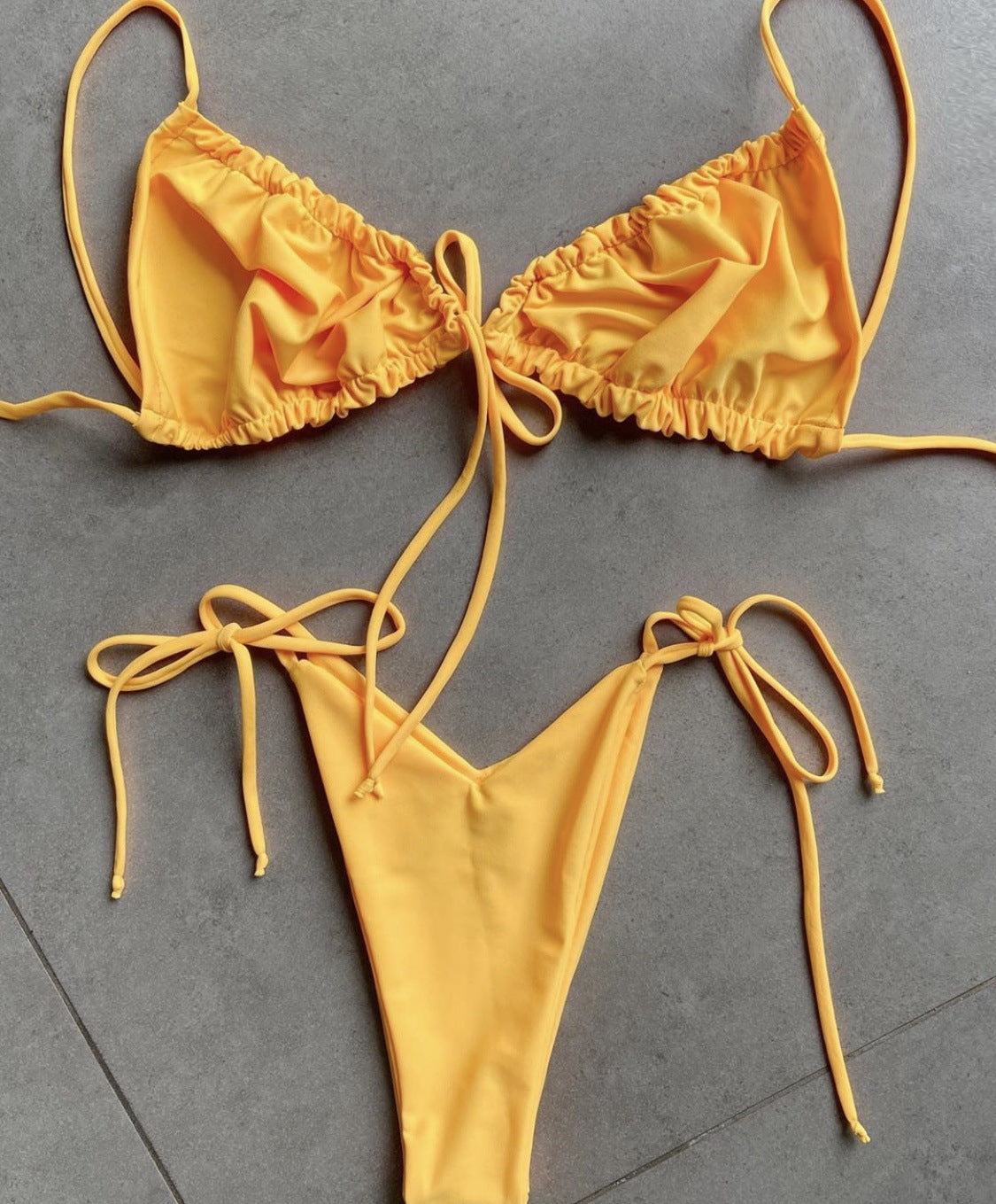 #43 Double Face Plain Bikinis