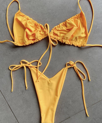 #43 Double Face Plain Bikinis