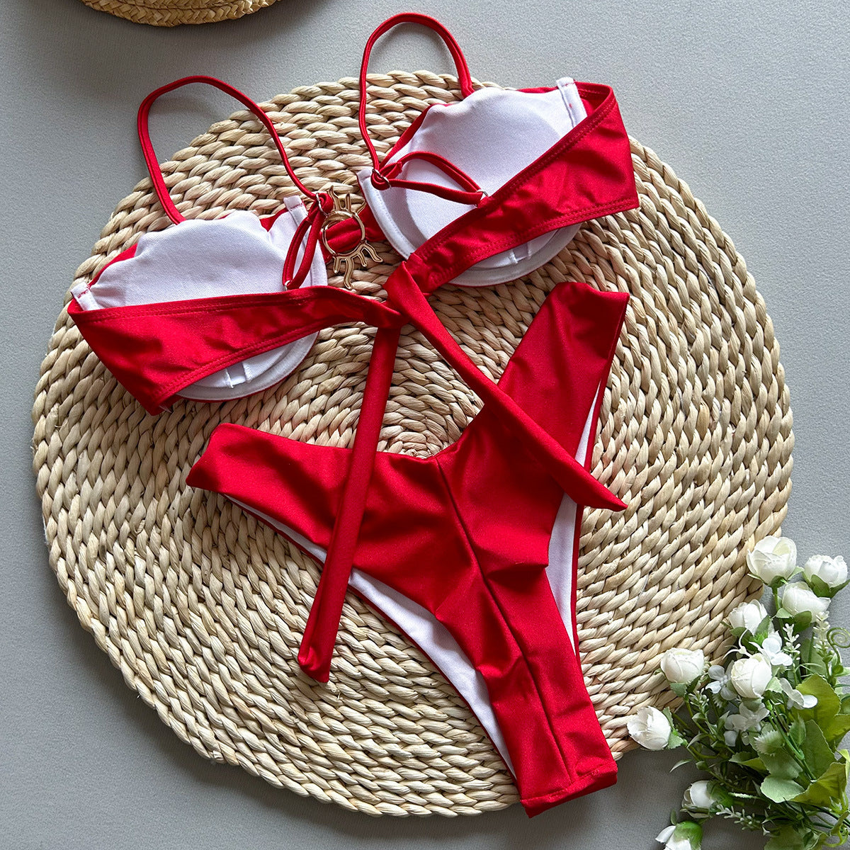 #103 Sexy Metal Sun Ornament Bikini