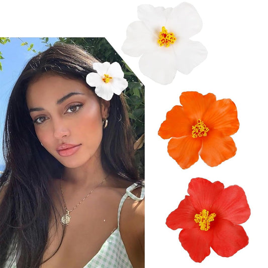 #71 Headwear Hawaiian Flower Hair Clips Romantic