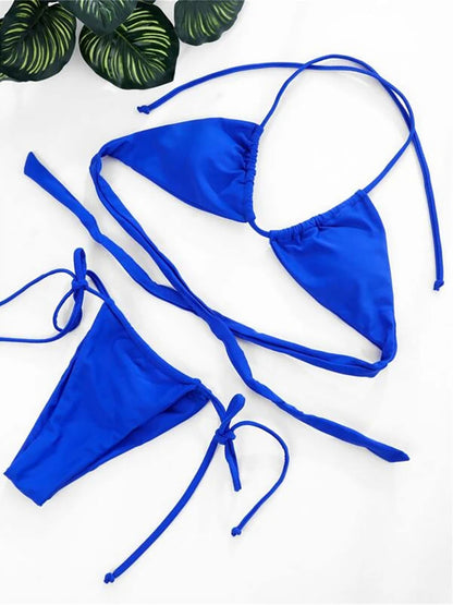 #40 Halter Mini Micro Thong Bikini Female
