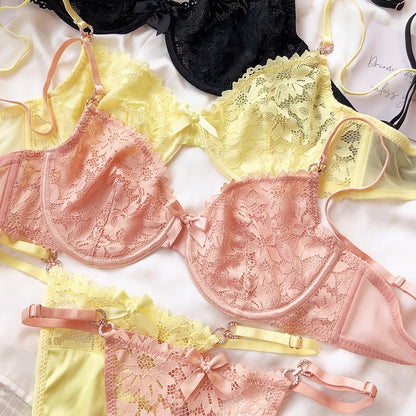 #181 Ultrathin Lace Push Up Lingerie
