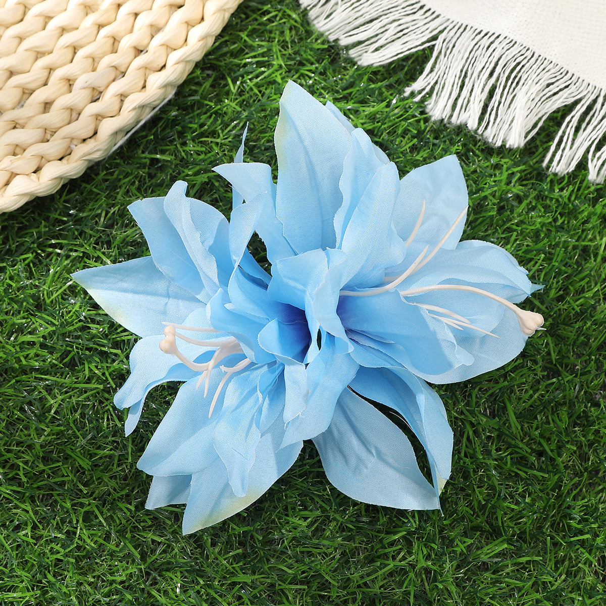 #72 AWAYTR Artificial Pink Flowers Hairpin Party Flower