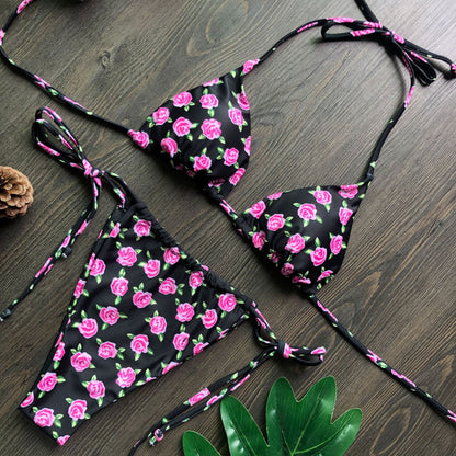 #43 Double Face Plain Bikinis