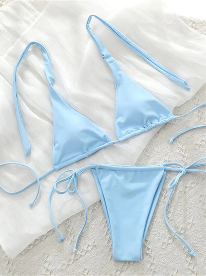 #40 Halter Mini Micro Thong Bikini Female