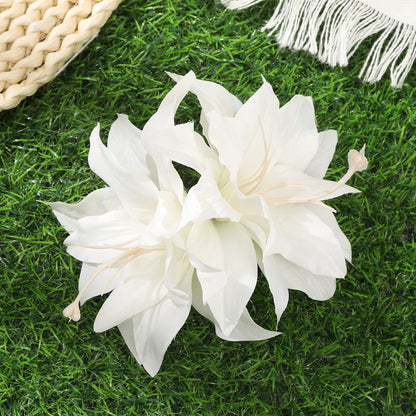 #72 AWAYTR Artificial Pink Flowers Hairpin Party Flower