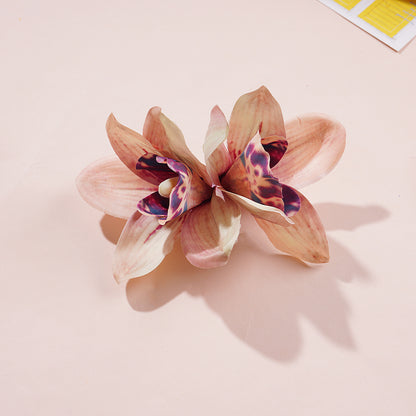 #74 Orchid Flowers Hair Clips Bohemian Large Hairpin